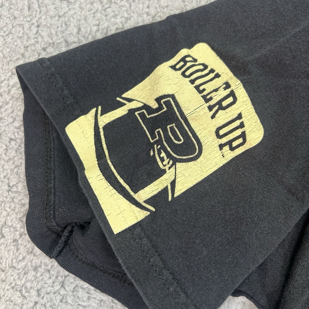 Champion Purdue T-Shirt Men's XL 42x28 Black Boiler Up Swoosh Foot Ball - Picture 8 of 12